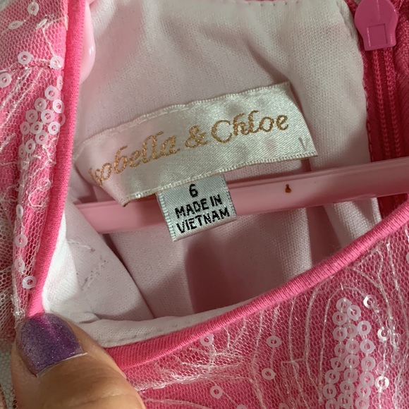 Isobella and Chloe Pink Tulle Dress - Picture 8 of 9